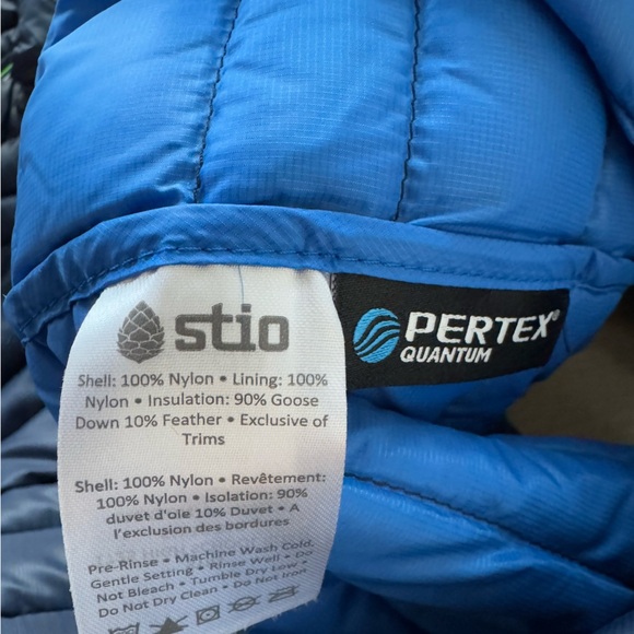 NWOT STIO Men's Pinion Down Sweater jacket quantum pertex M - Picture 11 of 11
